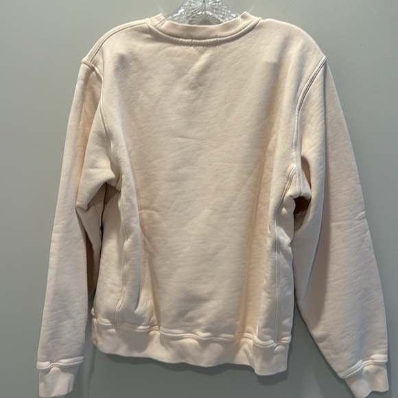 MAD HAPPY Sweatshirt Cream W/ Blue Print - Picture 3 of 4